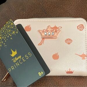 Loungefly Disney Princess Cream and Pink Wallet